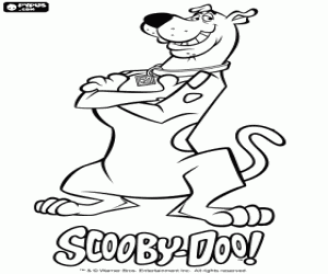 De beroemde hond Scooby Doo kleurplaat