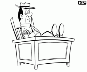 De boswachter van Jellystone Park kleurplaat