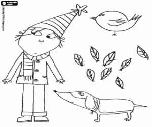 De broer van Lola is Charlie kleurplaat