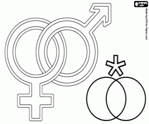 De dag van moeders en vaders kleurplaat