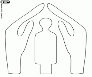 De dag van vluchtelingen kleurplaat