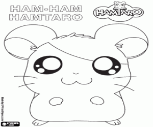 De dappere Ham-Ham Hamtaro kleurplaat