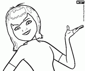 De dochter van graaf Dracula, Mavis kleurplaat