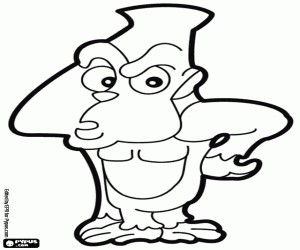 De doordachte gorilla, de nummer 4 kleurplaat