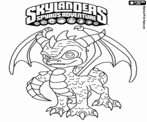 De draak Spyro, Skylanders kleurplaat