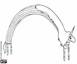 De Eenhoorn Lady Rainicorn kleurplaat