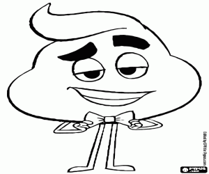 De emoji Kak, een personage kleurplaat