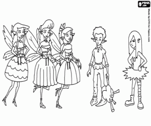 De feeën van bloemen, Muddle Earth kleurplaat