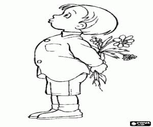 De geheime gift voor de moeder kleurplaat