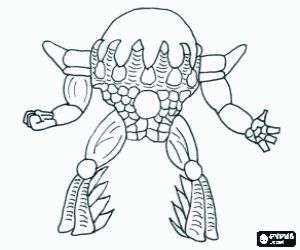 De Gormiti, Black Opal kleurplaat