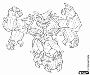 De gormiti Tasarau kleurplaat