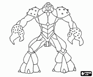 De Gormiti van de zee, Carrapax kleurplaat