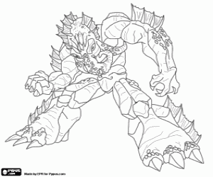 De Gormiti van de zeeën, Polypus kleurplaat