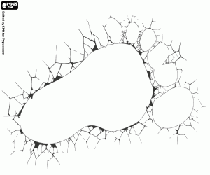 De grote voetafdruk van Bigfoot kleurplaat