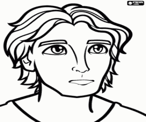 De jonge krijger Nod kleurplaat