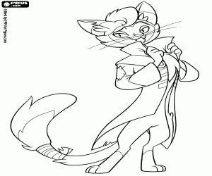 De kat Capper van My Little Pony kleurplaat