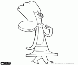 De koningin van Jammbo, van de kant kleurplaat