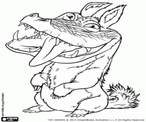De krokodil hond Douglas kleurplaat