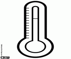 De laboratorium-thermometer kleurplaat