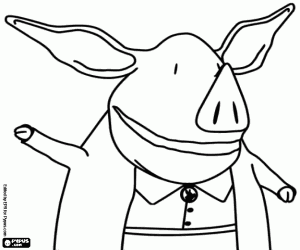 De lerares Mrs. Hoggenmüller kleurplaat