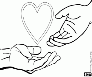 De liefdadigheid dag kleurplaat