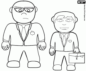 De lijfwacht in actie kleurplaat