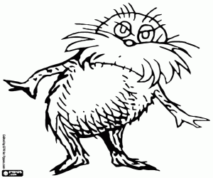 De Lorax, Dr. Seuss personage kleurplaat