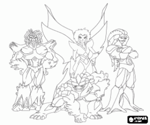 De Lords van aard, Gormiti kleurplaat