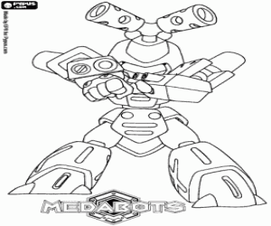 De Medabot Metabee kleurplaat