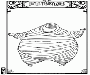 De mummie Murray kleurplaat