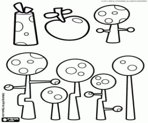 De muzikale planeet Jammbo kleurplaat