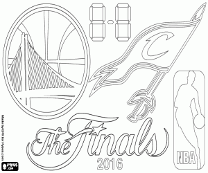 De NBA Finals 2016 kleurplaat