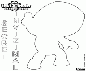 De onbekende Secret Invizimal kleurplaat