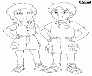 De ouders van Diego kleurplaat