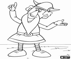 De oudste viking Urobe kleurplaat