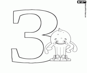 De Russische letter З met Pypus kleurplaat