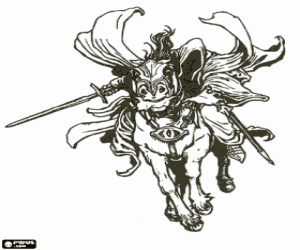 De schimmen van de ring, Nazgul kleurplaat