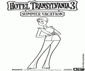 De schip kapitein Ericka Van Helsing kleurplaat