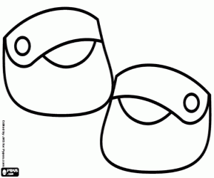 De schoenen van Roodkapje kleurplaat