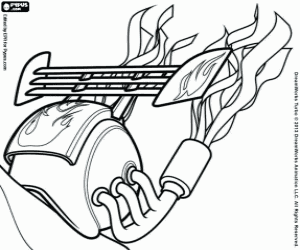 De shell van de slak Burn kleurplaat