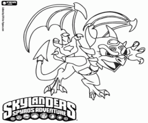 De sinistere Skylander Cynder kleurplaat