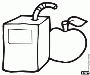 De snacken op school kleurplaat