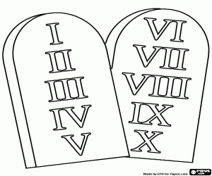 De tabellen van de wet kleurplaat