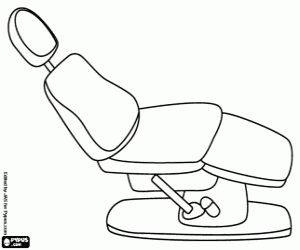 De tandheelkundige stoel kleurplaat
