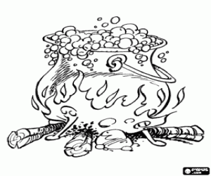 De toverdrank van Asterix kleurplaat