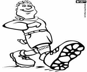 De vastberaden stap van een avonturier kleurplaat