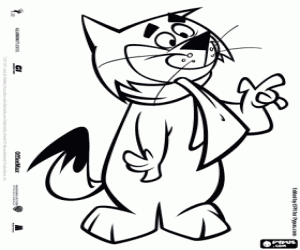 De verleidelijke kat Fancy-Fancy kleurplaat
