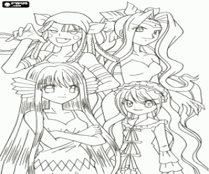 De vijanden van de prinsessen sirenes kleurplaat