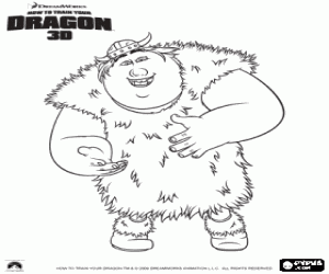 De viking Vissenpoot Ingerman kleurplaat