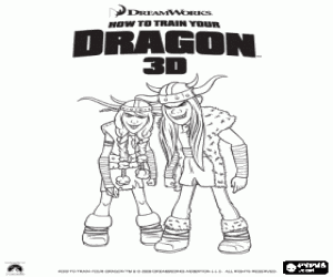 De Vikingen broers Thorston kleurplaat